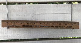 Vtg 12” Ruler Wooden Sears Roebuck and Co. Kenmore Sewing Machines advertising - £11.79 GBP