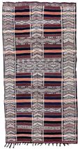 Handmade vintage Moroccan Berber kilim 4.9&#39; x 10&#39; (150cm x 308cm) 1950s - £4,052.73 GBP