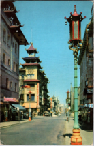 San Francisco California Chinatown Street View Union 76 Chrome Postcard (D4) - £4.59 GBP