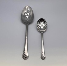 Oneida Stainless DAMASK ROSE 2 Piece Serving Lot - £32.04 GBP