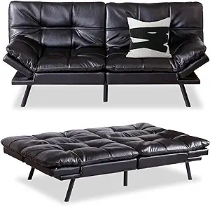Futon Sofa Bed Couch Sleeper Memory Foam Convertible Futon Couch Bed,Mod... - $554.99