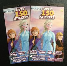 Children&#39;s Disney Frozen II Sticker Booklets-4 Sheets Per Booklet, 2 Boo... - $9.00