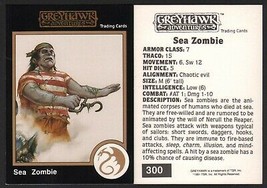 1991 TSR AD&amp;D Gold Border RPG Art Card #300 Dungeons Dragons Greyhawk Sea Zombie - £5.56 GBP
