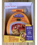 Disney Lion King Bluetooth MP3 Karaoke Machine with Light Show &amp; Store M... - £19.60 GBP
