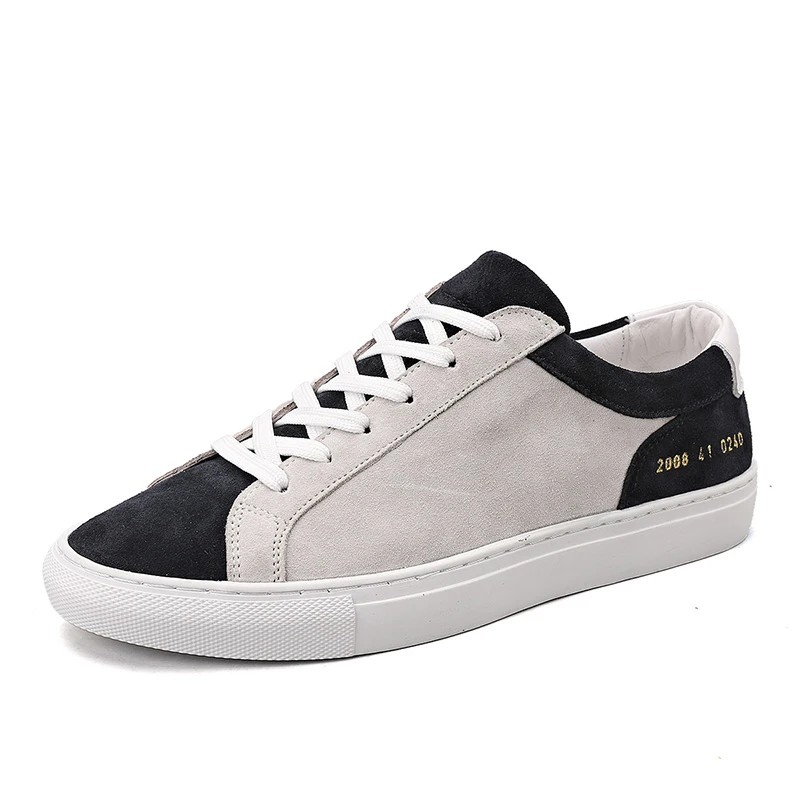 Luxury Brand Men Casual Shoes Genuine Leather Flats Color Matching Sneakers Fash - £72.73 GBP