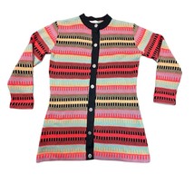Donovan Galvani of Dallas Cardigan Womens Vintage Striped Button Front S... - $49.99