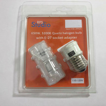 RPS E-27/650W Quartz Halogen Kit Lamp w/Screw Mount Adapter Stage Studio Light - £13.92 GBP