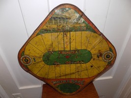 Vintage Wolverine Motor Race Metal Game Board with Great Graphics! - $54.45
