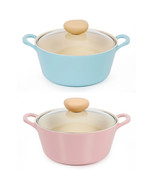 NEOFLAM RETRO Stew Pot 7.0&quot;,1.7qt (18cm,1.6L) Dishwasher Safe No PFOA Mi... - $89.90