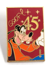 Disney Goofy 45th Anniversary Signature Series Disneyland Enamel Pin Souvenir - $9.99