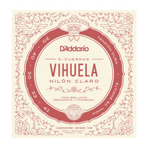 D&#39;Addario MV10H Vihuela 5 String Set Clear Nylon Hard Tension Mariachi - £14.11 GBP