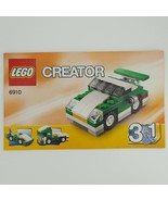 Lego Creator 6910 Mini Sports Car Building Instruction Manual Replacement - £1.97 GBP