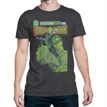 Green Lantern #166 Cover Men&#39;s T-Shirt Heather Charcoal - £19.76 GBP