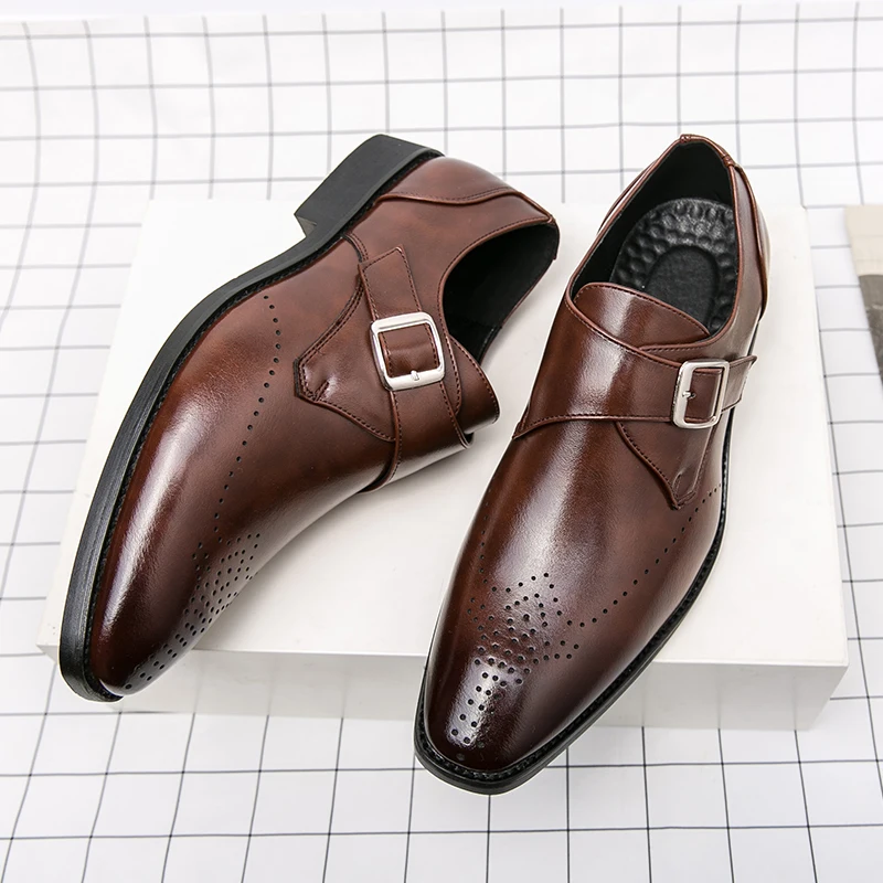 2022 Italian Dress Shoes Men Wedding Party Shoes High Quality Casual Loafer Male - £66.92 GBP