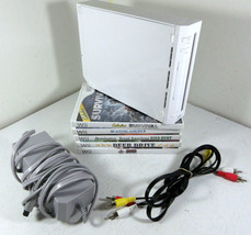 Nintendo Wii - Partial Bundle w/ 5 Games - No Controllers - Tested/Working - £39.56 GBP