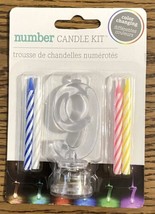 Birthday Party Numbers LED Light-Up Candle Holder With 4 Wax Candles #9 - $2.49