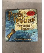 Vintage Chewing Tobacco Tin Piper Heidsieck Antique Foil Paper Champagne... - $590.12 MXN