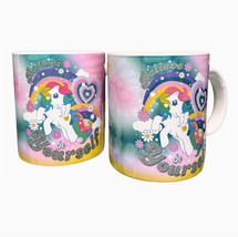 2 My Little Pony - Believe In Yourself GlitterMugs - Retro Style - Collectible - $34.00