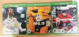 Xbox One Lot Of 3 Nhl 21, Nhl 19, Fifa 18 Disc Only New - $20.00