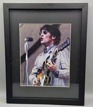 John Lennon In Concert Framed 8x10 Color Photograph - $18.69