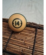 Brunswick Centennial Striped # 14 Pool Billiard Pocket Ball Replacement Vtg - $374.94 MXN