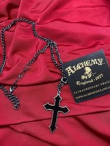 Alchemy England P618 Osbourne&#39;s Cross Pendant Necklace Skull Gothic ~IN HAND~ - £28.75 GBP