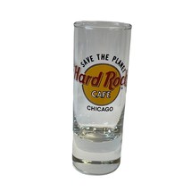 Shot Glass Hard Rock Cafe Chicago Glass Tall - $9.74