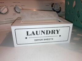 Dryer Sheet Holder Dispenser Container, Space Saving 8.27&quot;L x 5.12&quot;W x 3... - $32.07 CAD