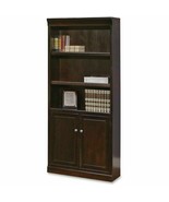Martin Fulton Bookcase with Lower Doors - Espresso Cherry -  PICK UP IN NJ - $2,822.32 MXN