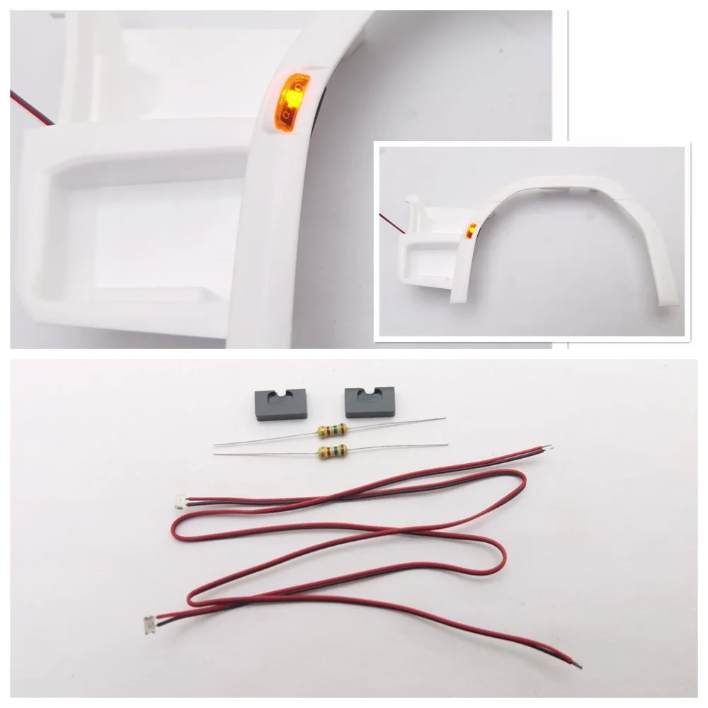 For 1/14 Tamiya Truck Tractor Scania 56368 770s 1 Pair Front Wheel Eyebr... - $17.90