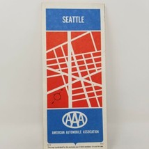 Seattle Triple AAA Folded Street Travel Vintage 1970 Road Map - £19.93 GBP
