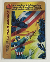 Marvel Overpower1995 Special Character  Captain America Ricochet Shield #AB U - £8.83 GBP
