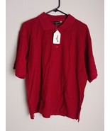 T. LEGEND MAROON SHORT SLEEVE POLO SHIRT MEN&#39;S SIZE M NWT - $277.88 MXN