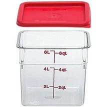 Cambro 6SFSCW135 Camsquare Food Container, 6-Quart, Polycarbonate, Clear... - £37.73 GBP