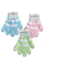 4 Pairs Exfoliating Spa Bath Gloves Shower Soap Body Wash Spa Replace Lo... - £10.07 GBP