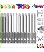 High Precision 12-Piece Magnetic Screwdriver Bit Set - S2 Steel Construc... - $315.55 MXN
