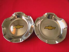 2pcs Chevy Wheel Center Caps Polished for Silverado Tahoe Suburban Avala... - $98.09