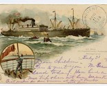 On Board the Twin Screw Pennsylvania Postcard 1899 Hamburg American Line  - $44.67