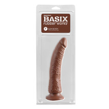 Basix Rubber Works Slim 7&quot; with Suction Cup Brown - $20.63