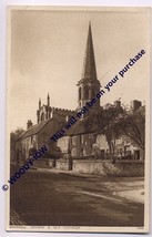 tp1089 - Church &amp; Old Cottages , Bakewell , Derbyshire - postcard - $3.66 CAD