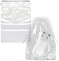 Clear Drawstring Bags 9&quot; x 12&quot;, Pack of 1000 Travel Shoe Bags for Packing,... - £141.56 GBP