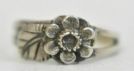 Flower Toe Ring Sterling Silver Band Size 2 - $27.72