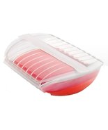 Lekue 3 to 4 Person Steam Case with Draining Tray, Red - $66.32