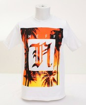 Neff White Signature Short Sleeve Graphic T-Shirt Tee Shirt Men&#39;s NEW - £23.97 GBP