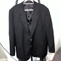 Kilburne &amp; Finch Blazer 50R Black SK Famous Brands Blazer Jacket Sport Coat - £10.89 GBP
