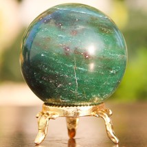 Green Kyanite Mineral Sphere Ball Stone Natural Crystals Balls Home Deco... - $34.64