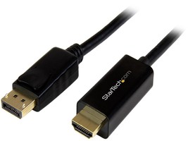 StarTech.com DP2HDMM5MB 16 ft. Black 1 x DisplayPort male to 1 x HDMI 19pin male - £60.82 GBP
