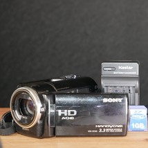 Sony HDR-XR160 160GB HDD Digital Handycam Camcorder Black *GOOD/TESTED* - £70.56 GBP