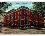 High School Building Nashua New Hampshire NH UNP DB Postcard W13 - $2.92