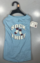 Youly Sock Thief Blue Dog T-Shirt Size Large New With Tags - $9.89